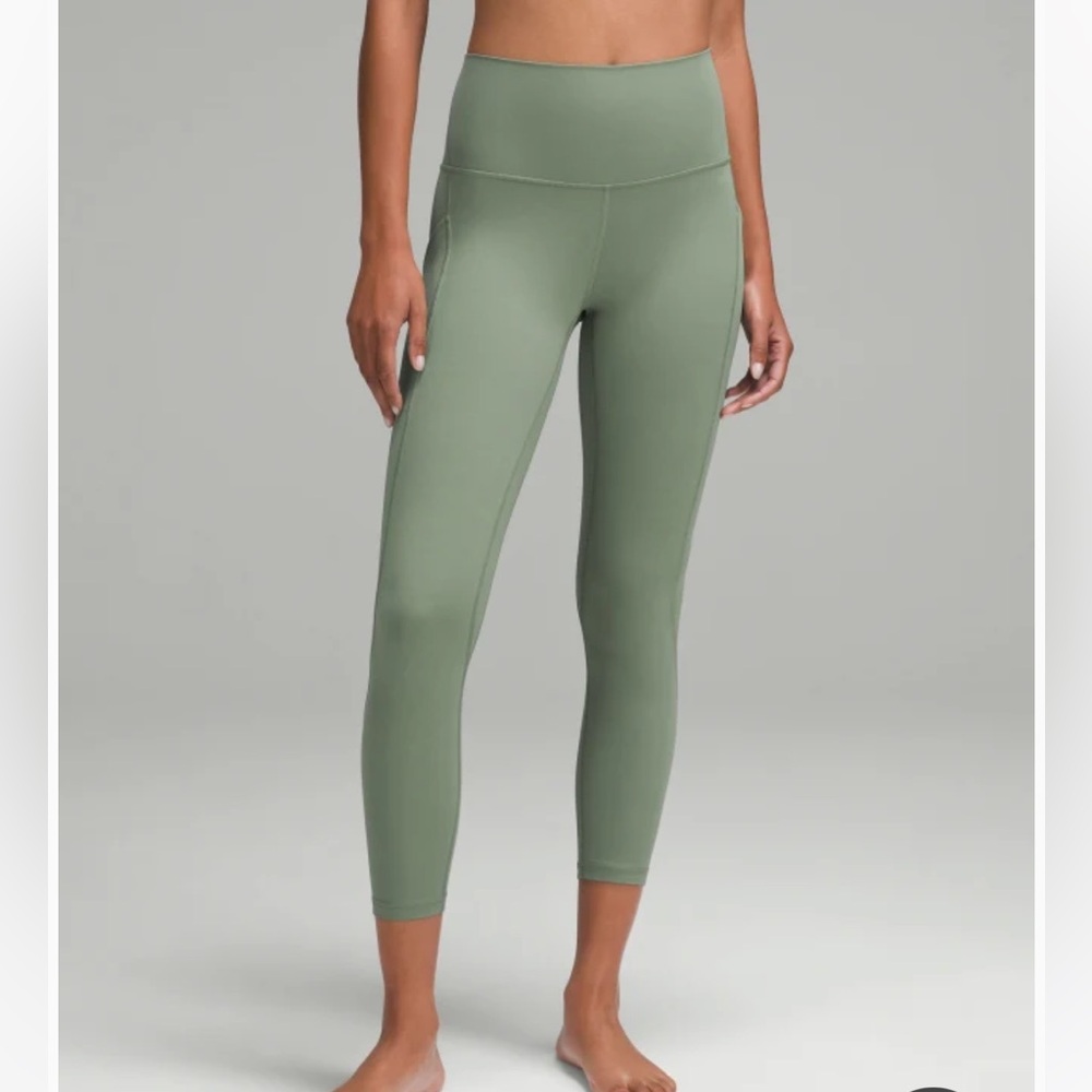 High-Waisted lululemon Green cropped Women's Leggings